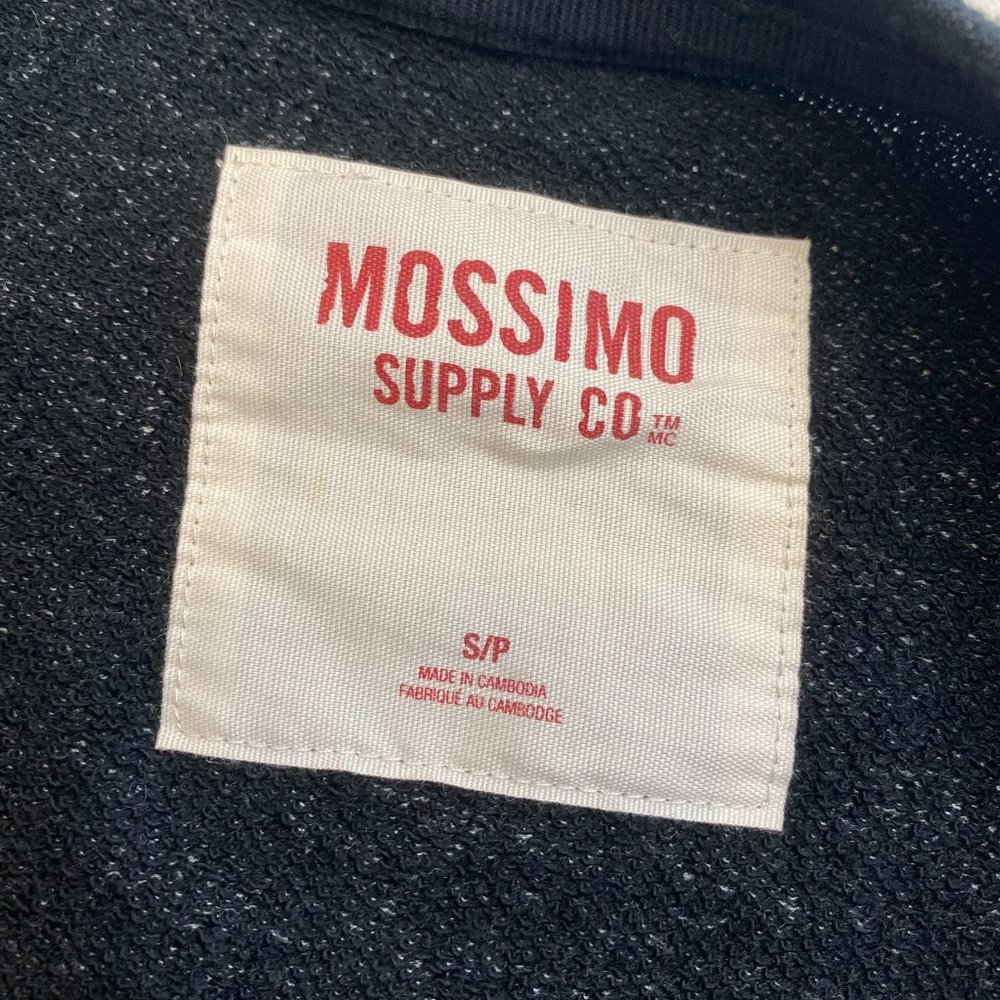 Mossimo Quilted Panel Sweatshirt Gray/Black - Picture 5 of 8